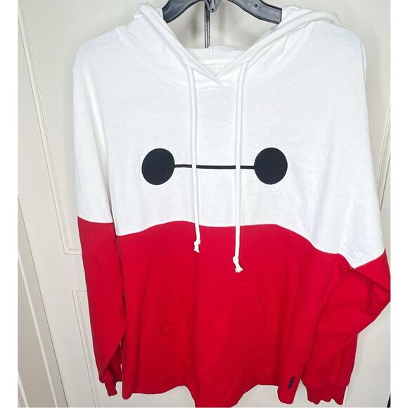 Disney Spirit Jersey Baymax Big Hero 6 Pullover Hoodie Medium Preowned - Picture 1 of 6